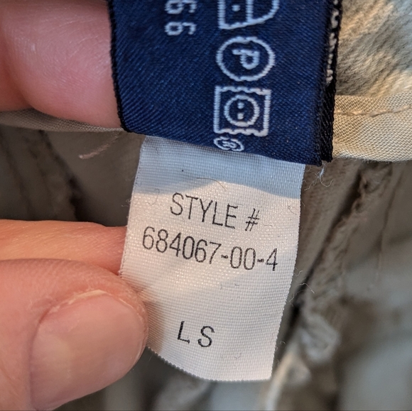 Vintage Y2K Gap Cargo Khakis Beige Size 10 - Picture 4 of 4